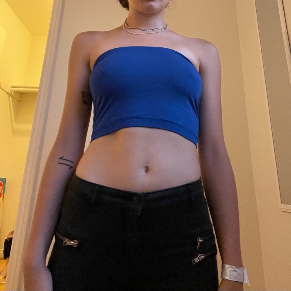 Blue Tube Top OneSize